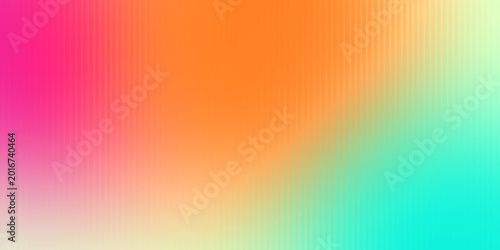 Modern abstract background featuring a vertical ribbed glass texture with a vibrant magenta, orange, and cyan color gradient. Perfect for web banners, digital wallpapers, and creative headers.