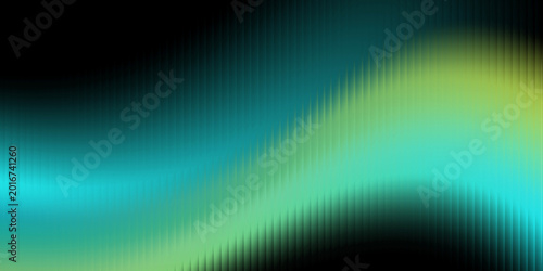 Abstract wavy texture featuring a ribbed glass effect with teal, green, and lime gradients on a black background. Ideal for modern digital art, tech headers, and sleek visual design projects.
