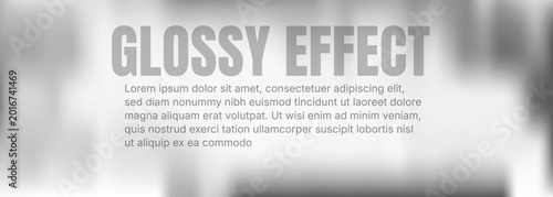 Photos Glossy effect background with blurred gray tones and text overlay