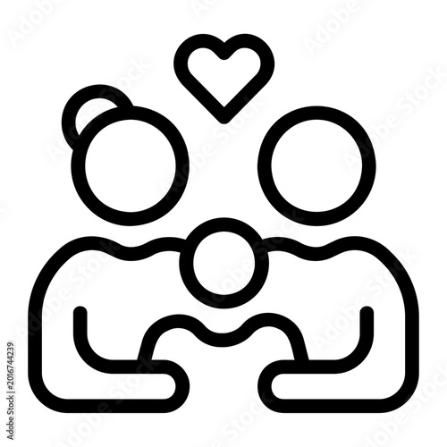 Family love Line Icon