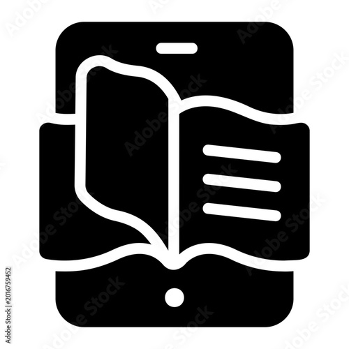 E book Solid icon