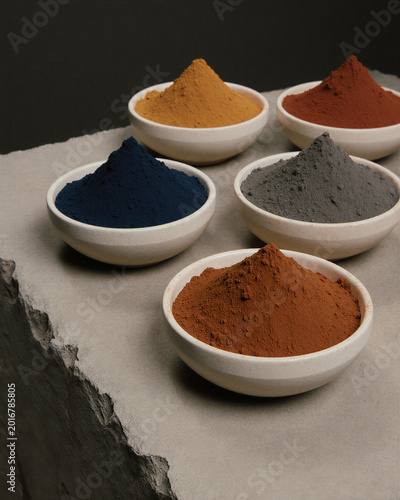Mineral Pigment Bowls Without Labels