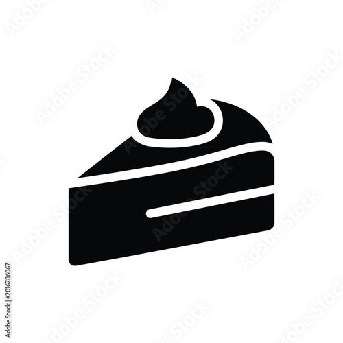 Slice of layered cake with frosting