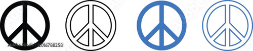 Photography Peace signs in different colors and styles