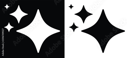 Modern AI Generate Symbol Collection with Sparkle Star Vector Icons