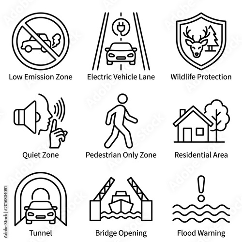 Photography Road traffic signs and symbols.