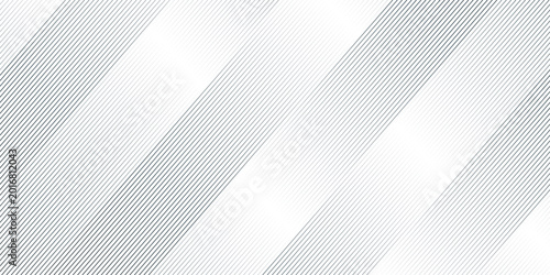 Bild auf Leinwand Minimal thin curve black and white gradient stripe diagonal line smooth dynamic tech transparent fabric pattern design