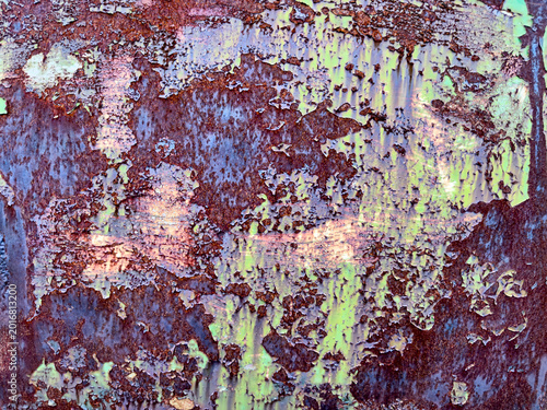 Corrosion Background With Rust and Paint