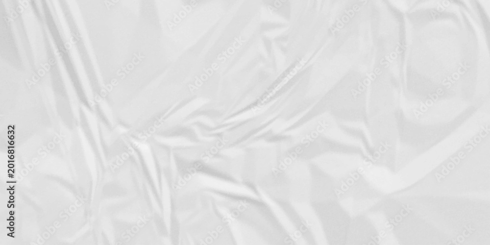 Obraz premium White paper wrinkled texture for background space. Rough white paper. Paper texture, recycled creased paper background.