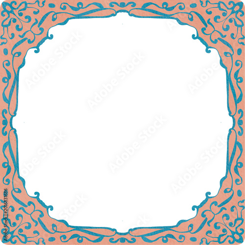 square pattern frame 020