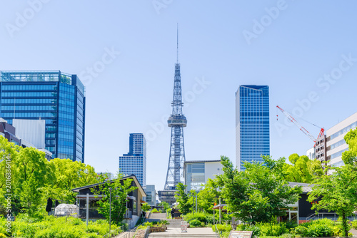 久屋大通公園からみる名古屋市都市景観（名古屋市中区栄）