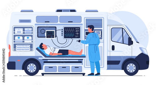 Medical Emergency Response with Ambulance and Paramedic
