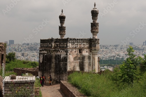 Photography The replica of Charminar in  Golkonda fort in Hyderbad of India