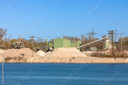 Ein Kieswerk in Bayern