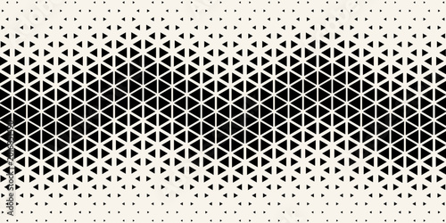 geometric halftone gradient triangle seamless vector pattern