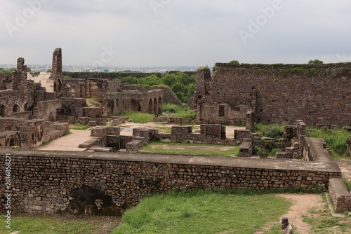 Photography Golkonda fort of Hyderabad in India.  Photo: September 25, 2023