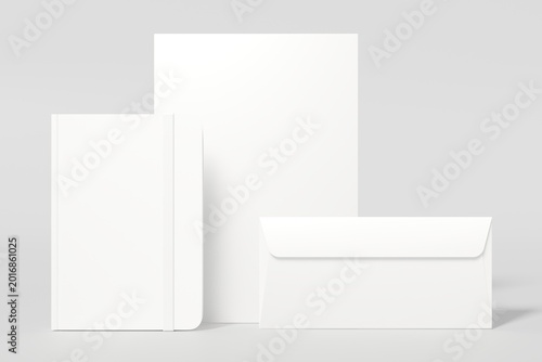 Картината върху платно Stationery Branding Mockup Set Isolated for Corporate Identity Design