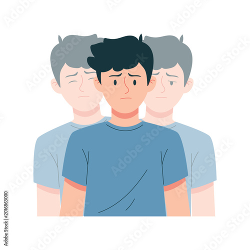 Medical illustration set showing common stroke symptoms including face drooping, arm weakness, speech difficulty, dizziness, blurred vision, paralysis, nausea, and confusion. Suitable for healthcare e