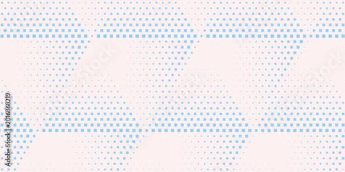 Halftone Rhombus Vector Abstract Geometric Technology Blue Background. 80s Retro Style Rhombus Shape Simple Pattern. Dynamic Tetragonal Structure Minimalist Style Technology Wallpaper