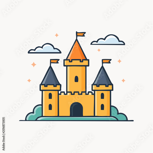 Cartoon Castle Illustration