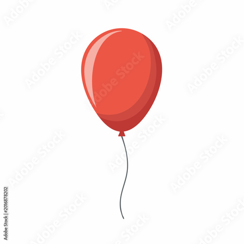 Red Balloon with String