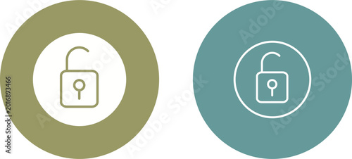 Foto Open Lock Vector Icon