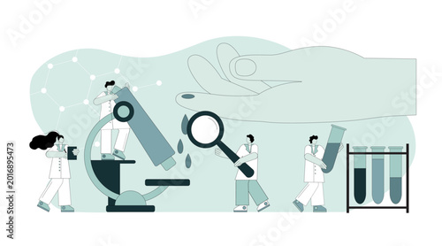 Cuadro en lienzo Medical blood test