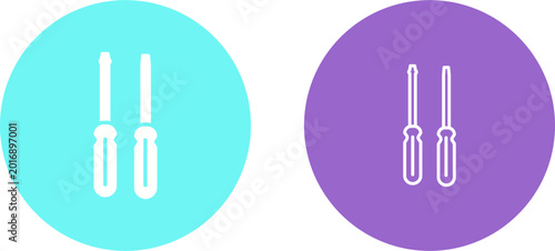 Canvastavla Screwdriver Vector Icon