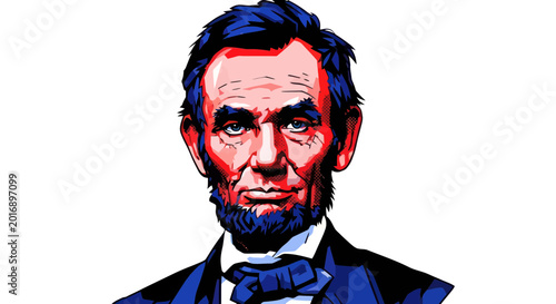 Photos Abraham Lincoln Portrait Illustration - American President, History, Politics