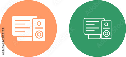 Photos Speaker Vector Icon