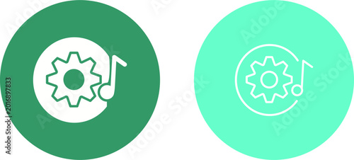 Bild auf Leinwand Setting Vector Icon