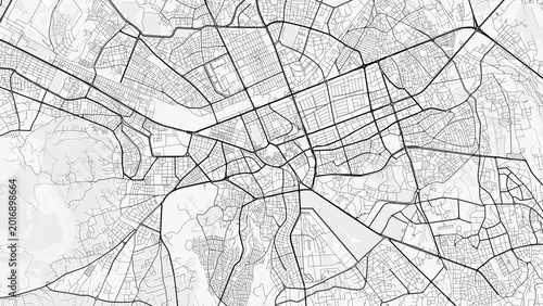 Quadro su tela Kayseri City Map