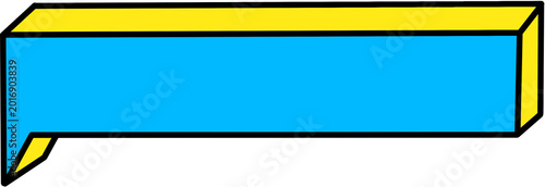 Colorful Comic Speech Bubble Banner Isolated on Transparent Background