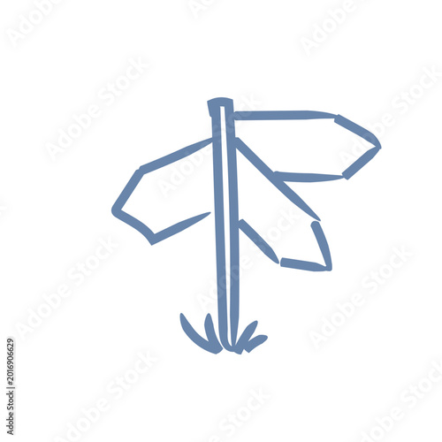 location pin sign symbol travel ui mascot logo icon doodle