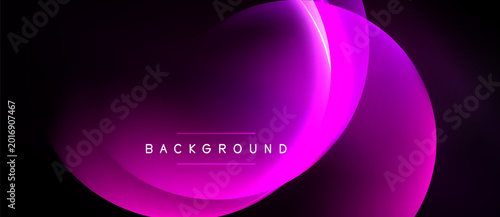 Fotografía Abstract purple layers create dynamic background