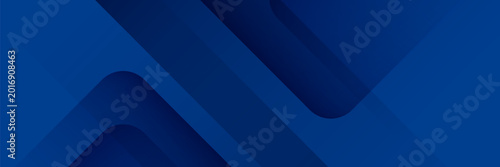 Картината върху платно Abstract blue background with glowing geometric lines