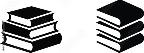 Photography Stack of hardback books icon collection isolated on white background depicting library education learning study knowledge
