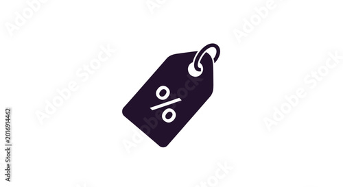 Foto Discount label with percentage sign.