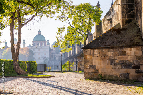 Prague Old Town Architecture at Sunrise with Historic Medieval Streets, Iconic Landmarks and Beautiful Morning Cityscape in Czech Republic, Famous European Travel Destination 