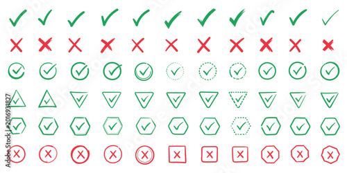 Fotografie hand drawn icon set