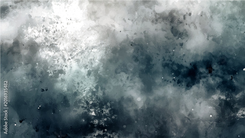 Canvastavla Vector Abstract ethereal depiction of atmospheric textures resembling a tempestuous sea, capturing a sense of sublime power and a mystical ambiance