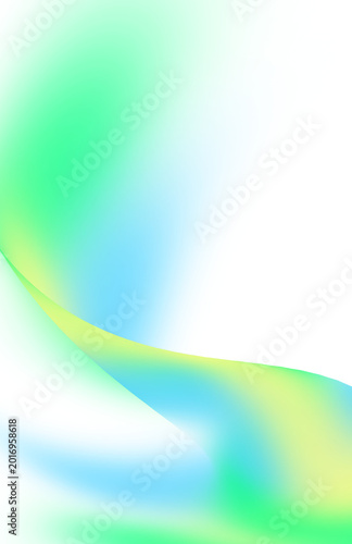 Blue green abstract flowing wave gradient liquid overlay png element on transparent background