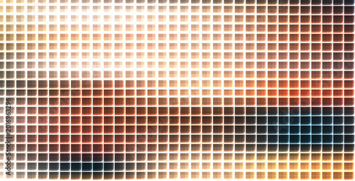 Quadro em tela A vibrant mosaic artwork showcases a colorful gradient pattern.