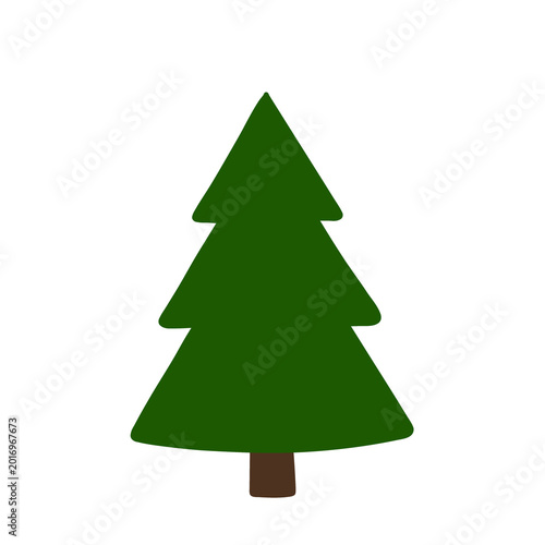 christmas tree vector illustration