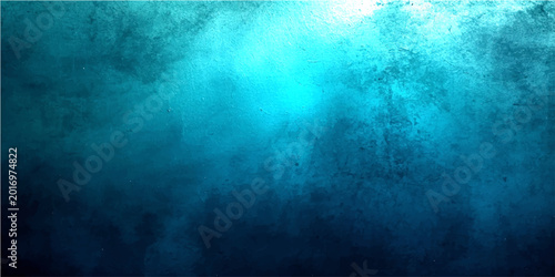 Canvas-taulu Vector Mysterious deep blue water background with rough texture and luminous aura, evoking mystery, tranquil
