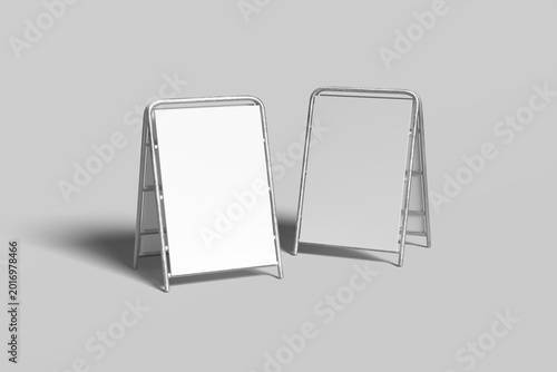 Sandwich Board Blank Mockup
