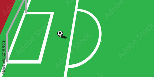 Quadro em tela Classic black and white pentagon pattern soccer ball.