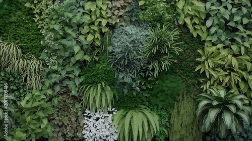 green living wall with various plants and foliage indoor garden high quality professional detailed modern elegant stylish clean crisp vibrant colorful