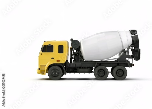 heavy truck isolated on white background 