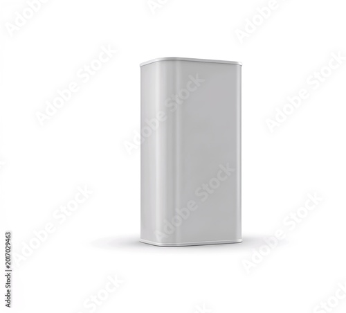 white blank foil packaging